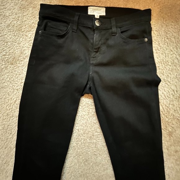 NWOT Current/Elliott The Stiletto Jet Black Jeans 27 - Picture 3 of 9